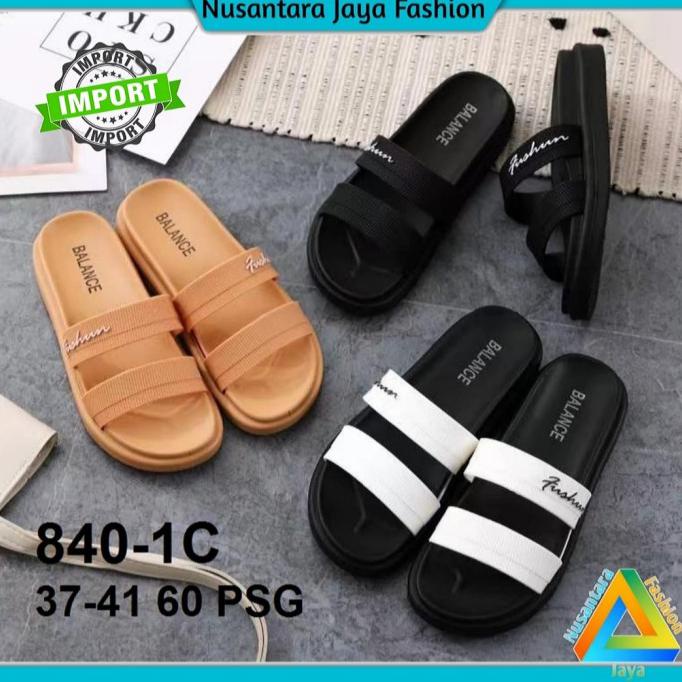 Promo Original Sandal Jelly Wanita 840-1 Sandal Santai / Sandal Balance - Mocca, 37