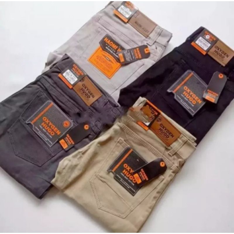 Harga Promo //COD//Celana Terlaris //Celana Panjang Pria Hugo Oxygen Premium// Celana Pria Hugo Oxyg