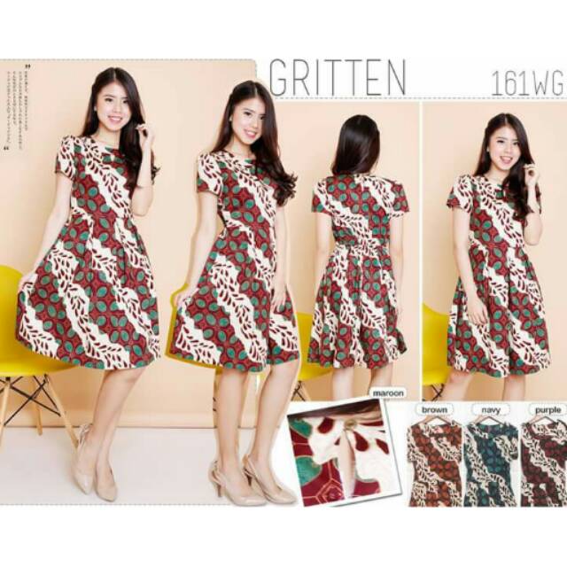 Dress batik 161WG