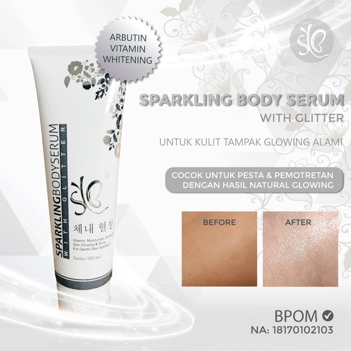 [PUTIH] SPARKLING BODY SERUM BY SYB BPOM / pemutih tubuh instant glow