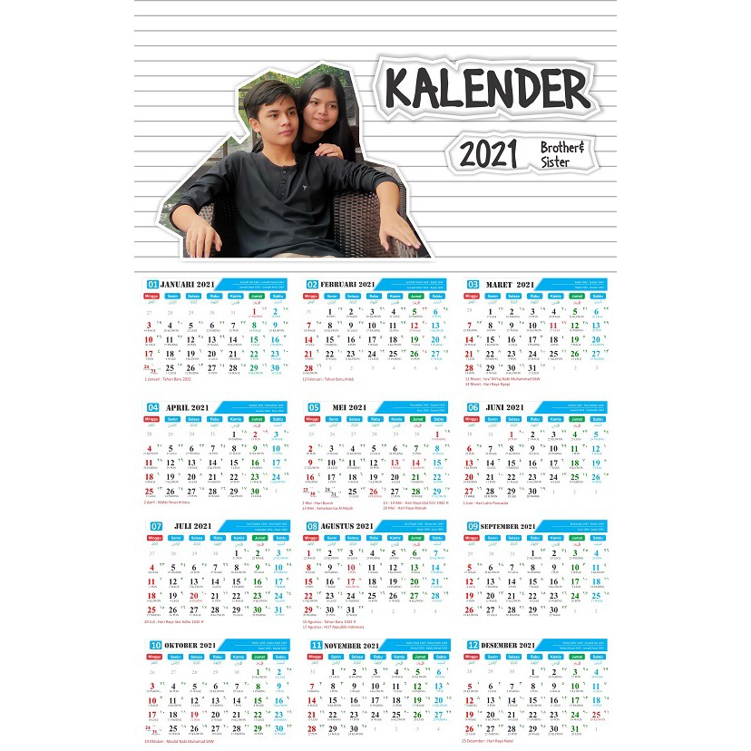 CETAK KALENDER DINDING 2021