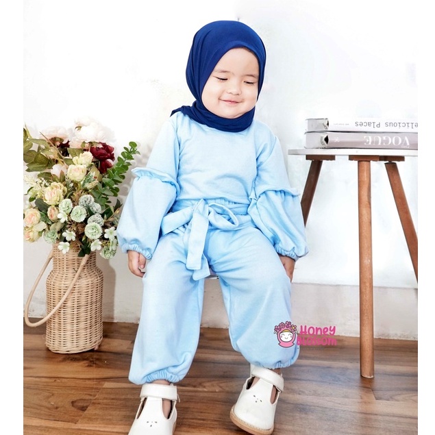 Setcel One Set Babyterry Tebal / One Set Terbaru Alika 1-5 Tahun