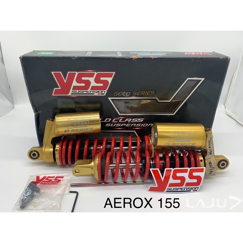 SHOCK BELAKANG AEROX 155 YSS GOLD SERIES - SHOCK BREAKER AEROX 155 YSS GOLD SERIES ORIGINAL.