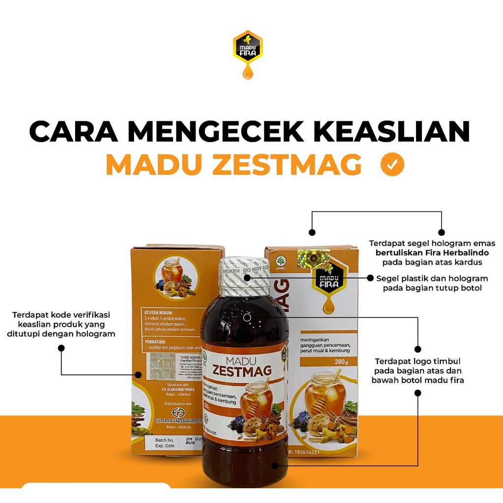 COD MADU ZESTMAG Original Obat Asam Lambung Gerd Anxienty Maag Kronis Luka Radang Lambung Ampuh Zetsmag