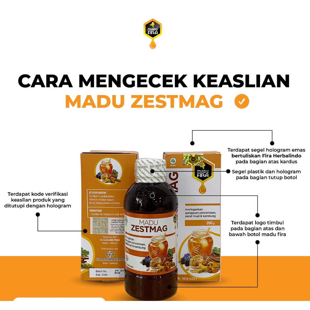 COD MADU ZESTMAG Original Obat Asam Lambung Gerd Anxienty Maag Kronis Luka Radang Lambung Ampuh Zetsmag