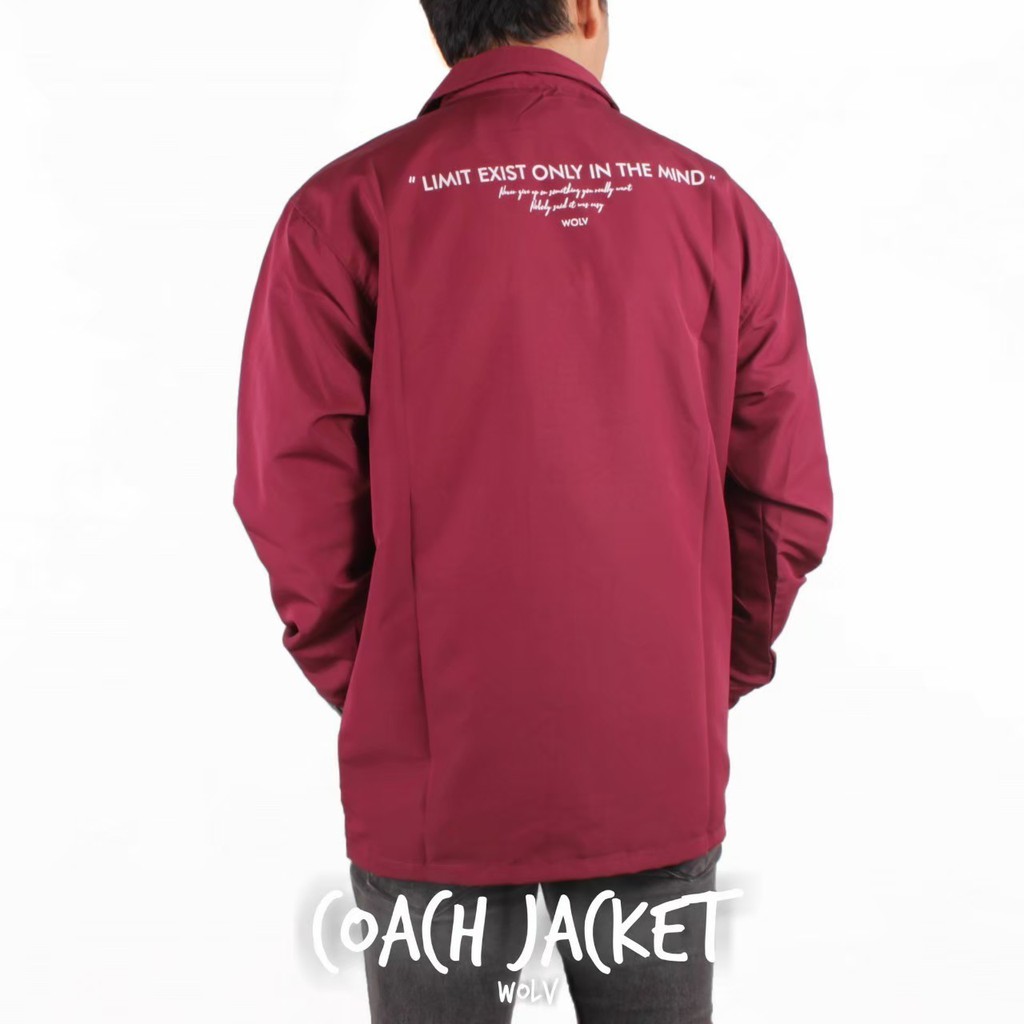 Jaket Coach Wolv Pria / Coach Distro Premium / Jaket Taslan / Jaket Motor Waterproof / Jaket Outdoor