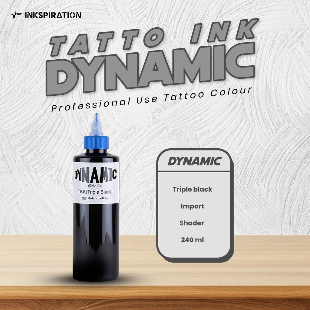 TINTA TATTOO BLACK DYNAMIC TBK / BLK (TRIPLE BLACK / BLACK)