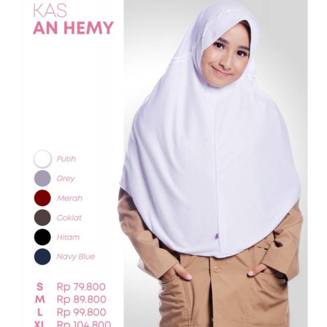 Kerudung rabbani sekolah an hemy asli