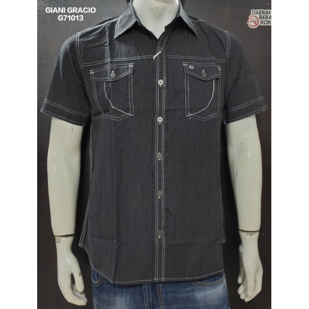 kemeja pria , kemeja cowok , kemeja casual lengan pendek GIANI GRACIO