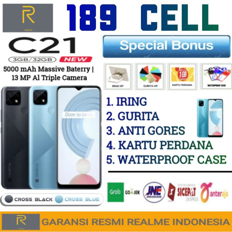 REALME C21 | C21Y RAM 3/32 GB GARANSI RESMI REALME INDONESIA