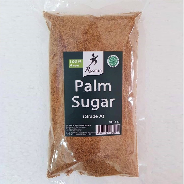 

RICOMAN PALM SUGAR GULA AREN GRADE A 400gr HALAL MUI