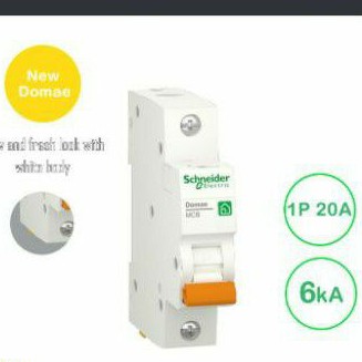 Mcb schneider 6 A/ 10 A /16 A /20 A fuse saklar MCB domae