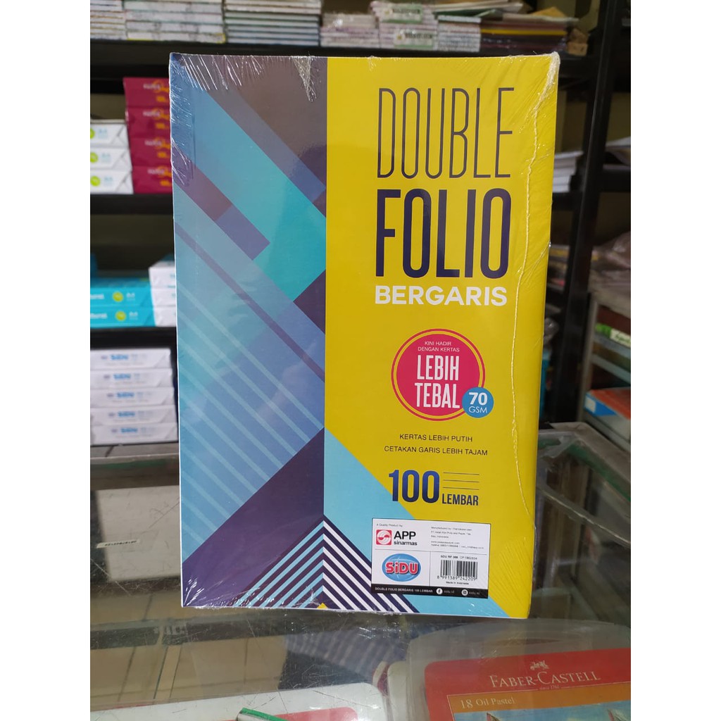 

(ECER 10 lembar) Double Folio Bergaris SINAR DUNIA 70gr