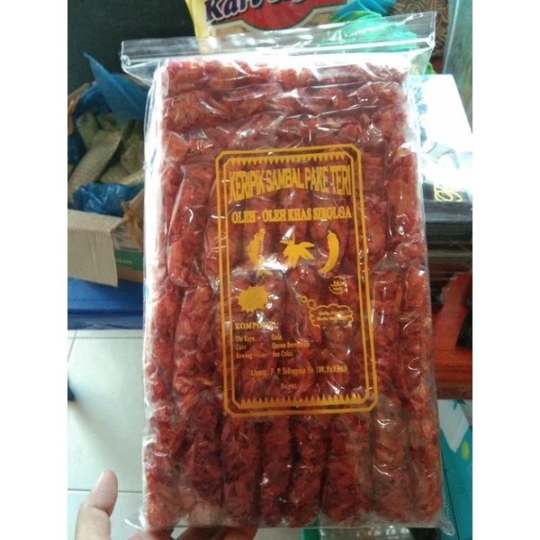 

keripik sambal isi 30 pcs 1kg