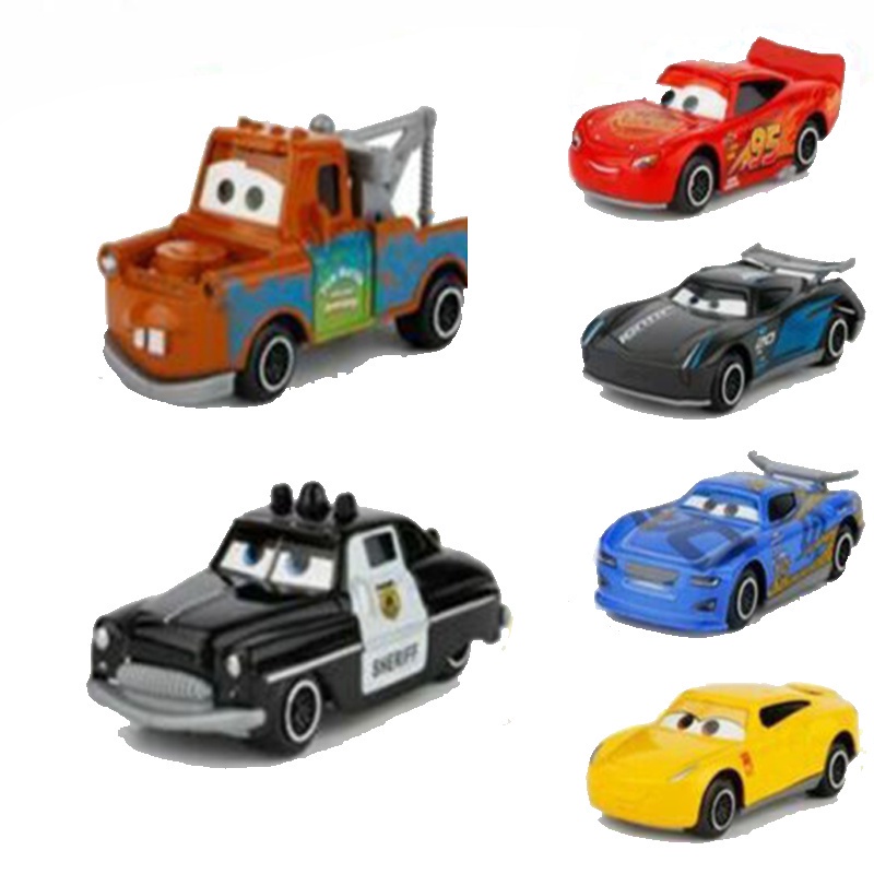 6PCS/Set Disney Pixar Cars Toys Lightning Mcqeen Racer Model Cars Toy Set Collectibles Gift For Kid