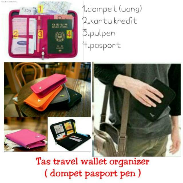 Tas Travel Dompet Organizer