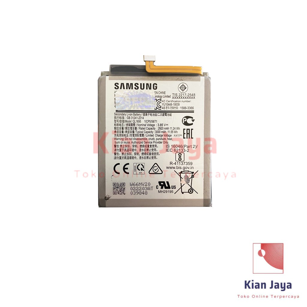 [Garansi 100% Ori] Baterai Samsung Galaxy A01 A015 A015F A015G QL1695 Batre Batrai Battery Hp QL 1695 Original