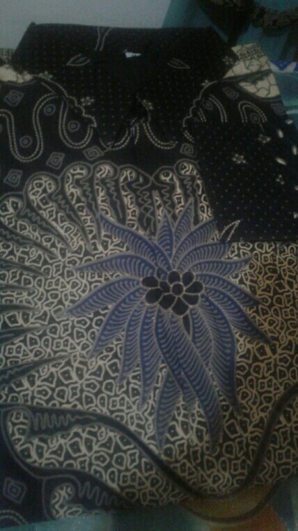 Batik Pari Coklat Kemeja Batik Asmara Lengan Panjang Full Furing