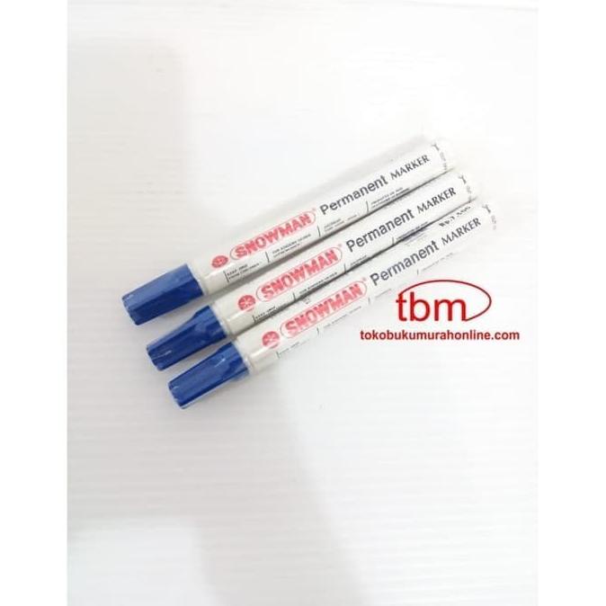

,,,,,,,] SPIDOL PERMANENT SNOWMAN BLUE ISI 12PCS/ SPIDOL SNOWMAN PERMANEN
