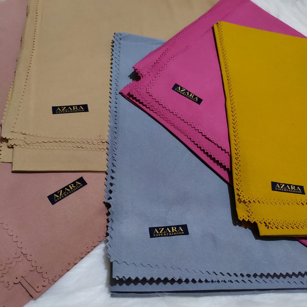 Hijab segiempat Oskara laser cut /Oscara /Japan / Jilbab voal miracle plain lasercut azara-min order 1000 pcs