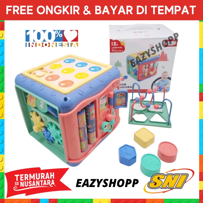 Mainan Edukatif Hadiah Anak Bayi Baby Motorik Edukasi Laki Laki Perempuan Cowok Cewek Umur Kado Hadi