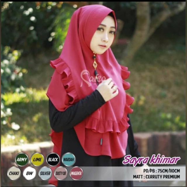 Hijab kerudung khimar Sayra