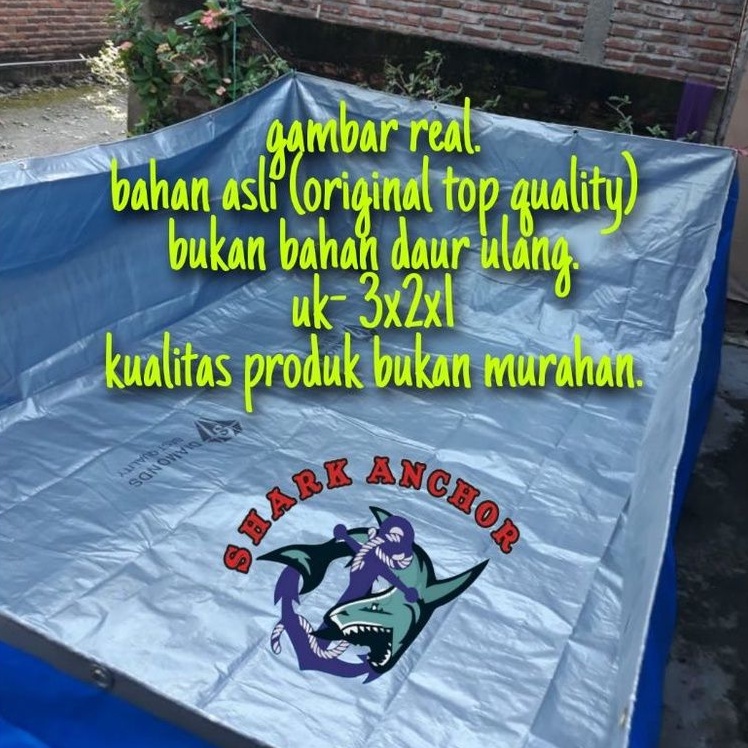 PROMO TOKO Terpal kolam ikan A12 3x2x1 2x4x1 3x4x1 variasi lengkap efesion dan berkualitas