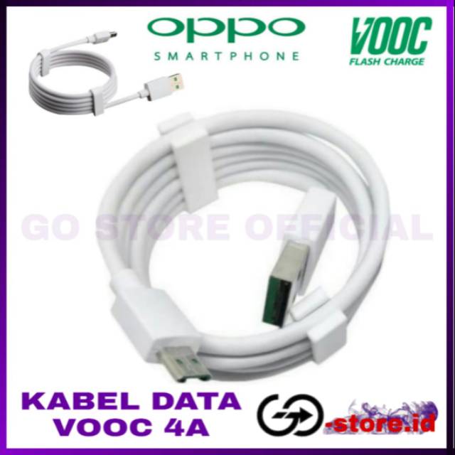KABEL PENGISI DAYA CEPAT OPPO / KABEL DATA OPPO VOOC 4A / VOOC FAST CHARGING / OPPO SMARTPHONE