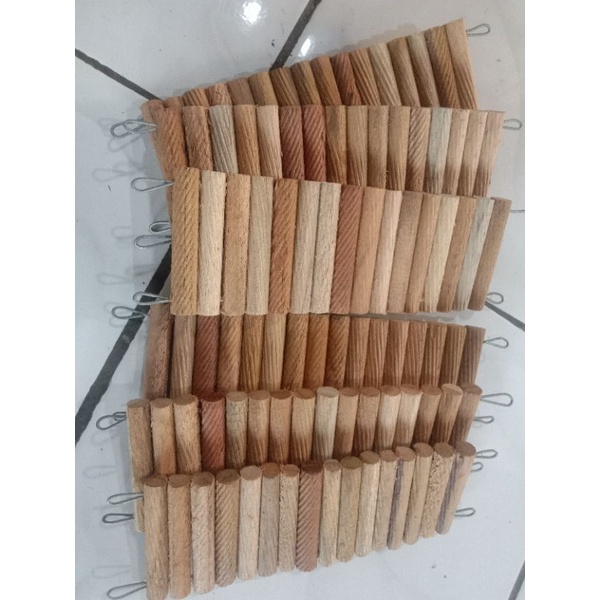 Jembatan Kayu Fleksibel Hamster Marmud Panjang 20cm Lebar 7cm