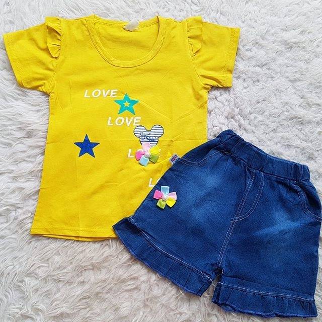 Baju Bayi Love Jeans