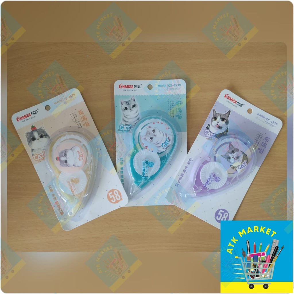 

TIP EX Kertas / Correction Tape Besar Karakter Animal CS-4539