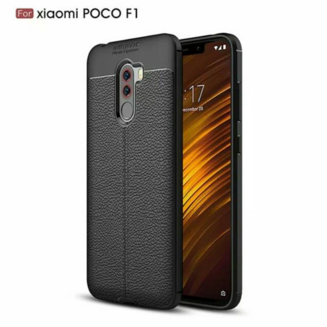 SOFTCASE AUTO FOCUS - CASE SILIKON KULIT JERUK XIAOMI POCO F1
