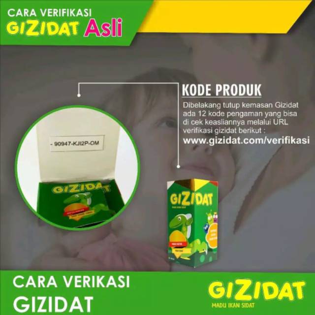 Gizidat original madu anak penambah nafsu makan| madu ikan sidat + prebiotik