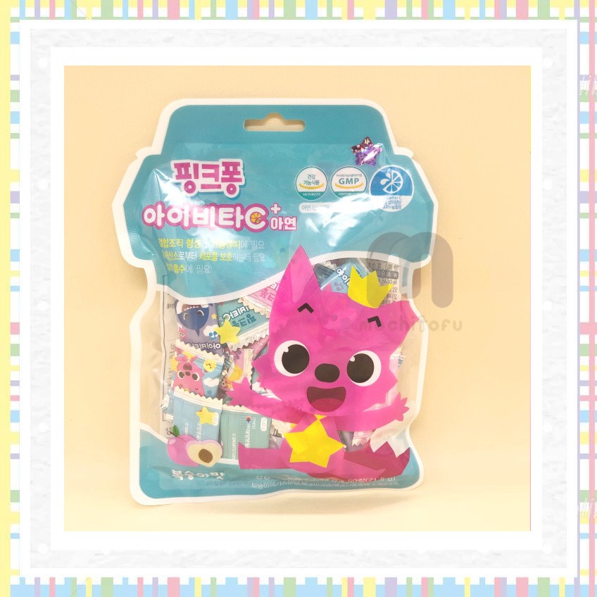 Pinkfong kids Vitamin C Anak 200mg Baby Shark - Made in Korea - isi 50pcs