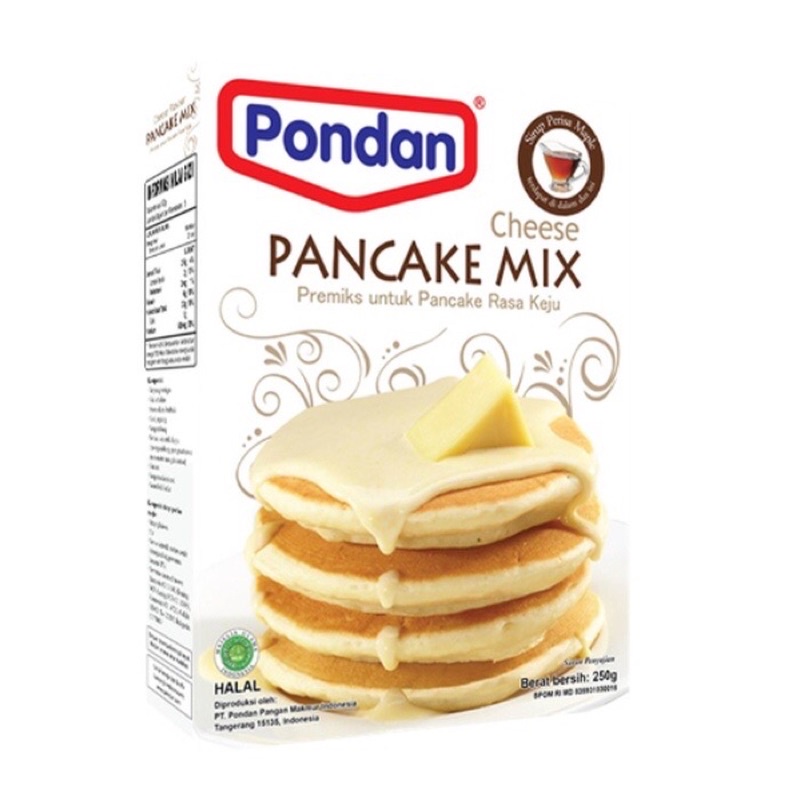 

Pondan Pancake Mix Cheese Rasa Keju Tepung Premix 250 gr