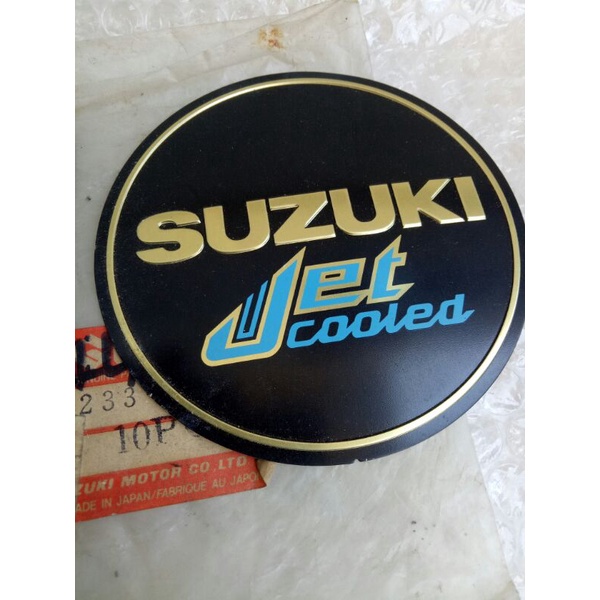 Emblem logo mesin suzuki rc100 rc80 rc 100 rc 180 original