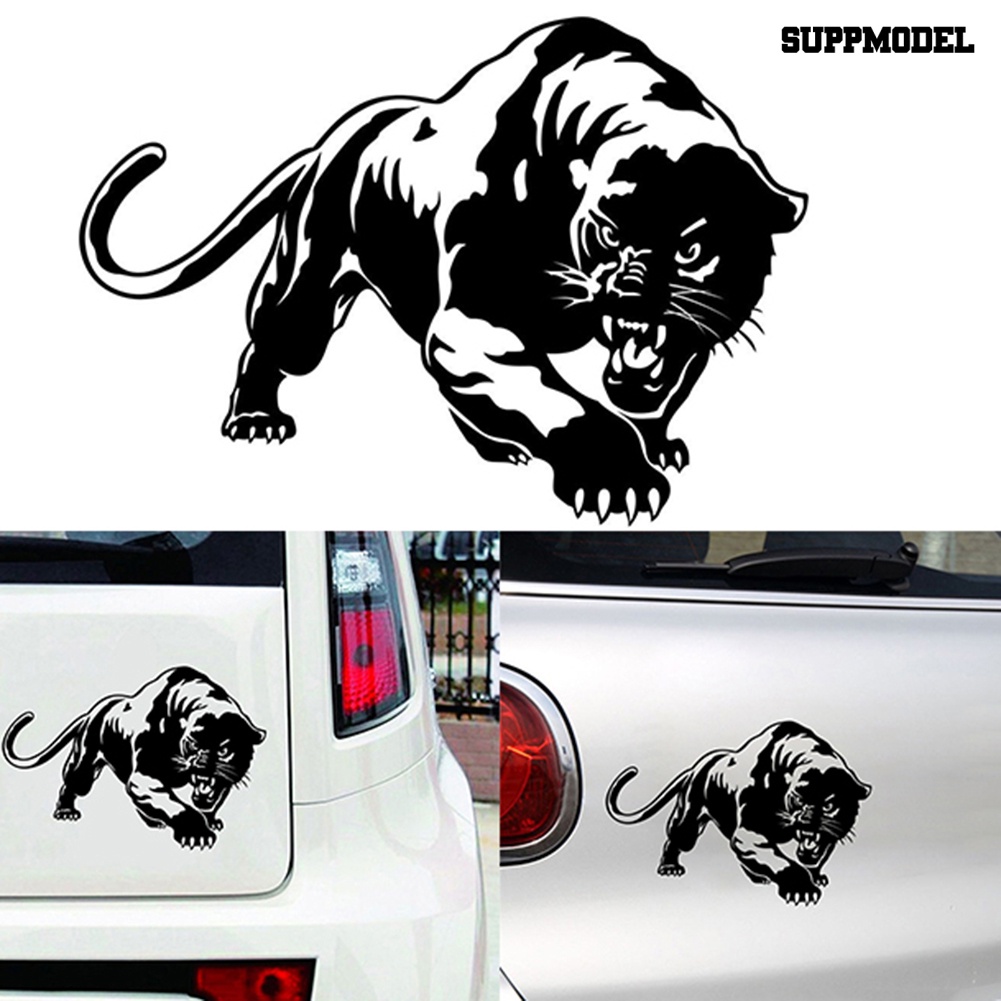 Car J-250 Stiker Decal Motif Leopard Untuk Dekorasi Exterior Mobil