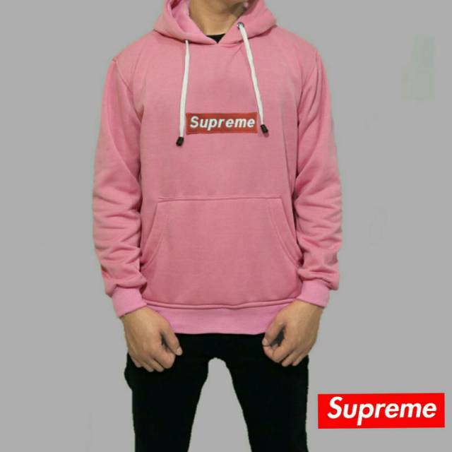 jaket pink supreme
