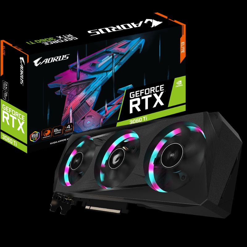 GIGABYTE RTX3060TI AORUS ELITE 8GB GDDR6

