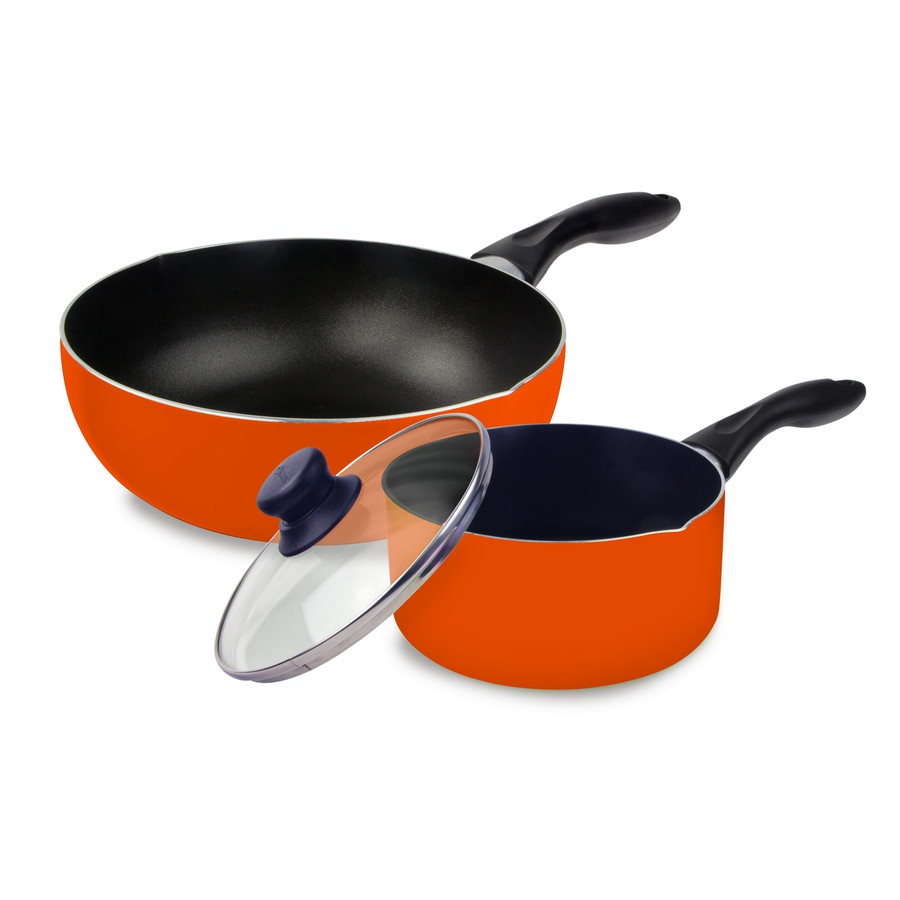 KIRIN Frypan Set Deep Frypan 24 Cm + Saucepan 18 cm - GONG SET