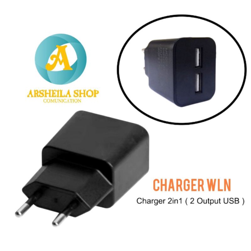 Adaptor charger Ht wln original 2 port usb