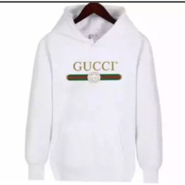 sweater pria/ wanita guuccii/Hoodie wanita kekinian-PUTIH