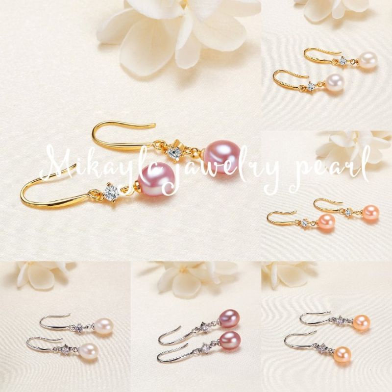 Anting mutiara terbaru|Anting Mutiara air tawar|Anting mutiara asli lombok|Anting mutiara air tawar|