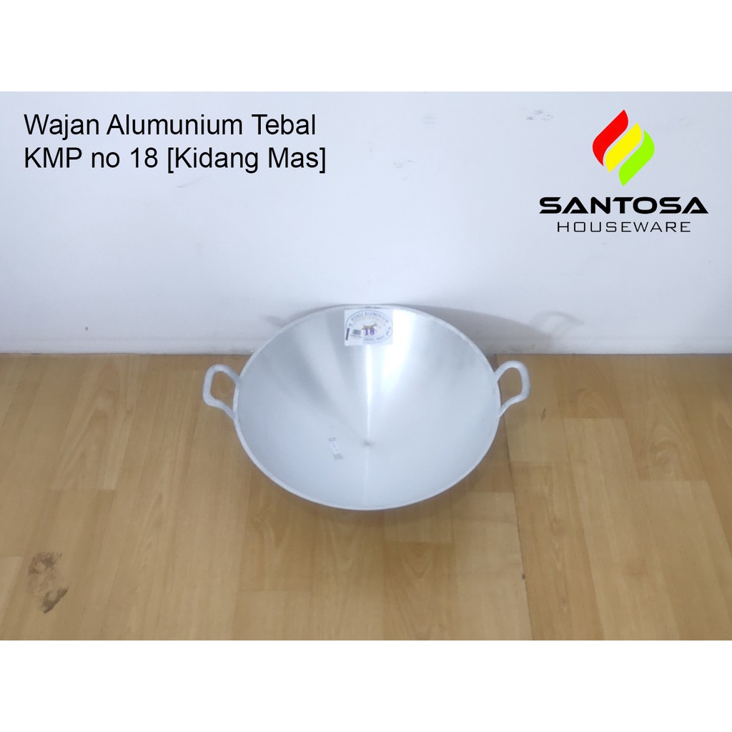 Wajan Alumunium Tebal KMP no 18 [Kidang Mas]