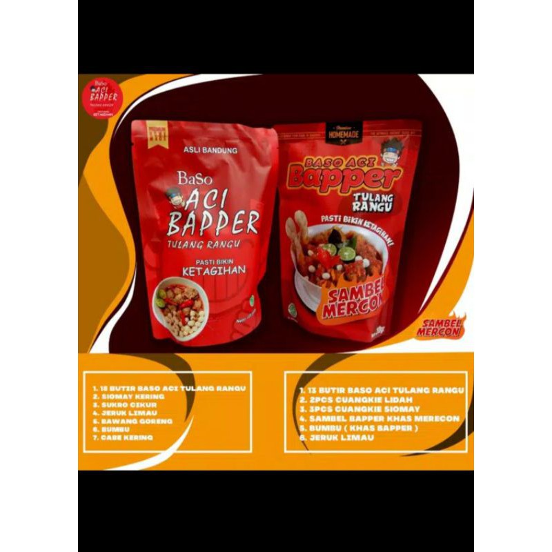 

BASO ACI BAPPERR READY|| TULANG RANGU|| MAKANAN INSTAN