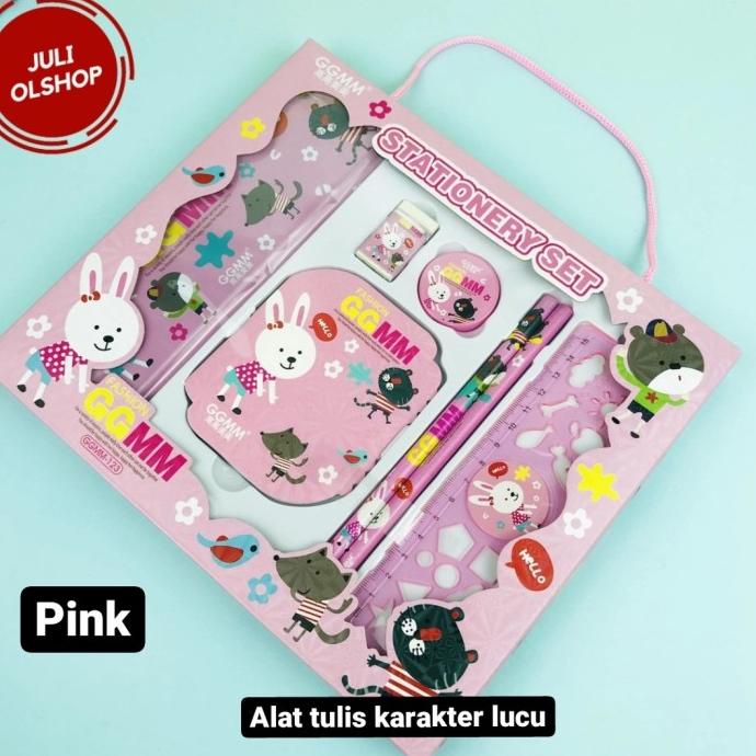 

Alat tulis set lengkap anak sekolah karakter lucu