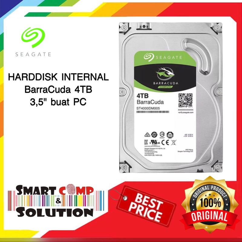 Harddisk (HDD) Internal Seagate Barracuda 3,5&quot; 4TB 7200RPM