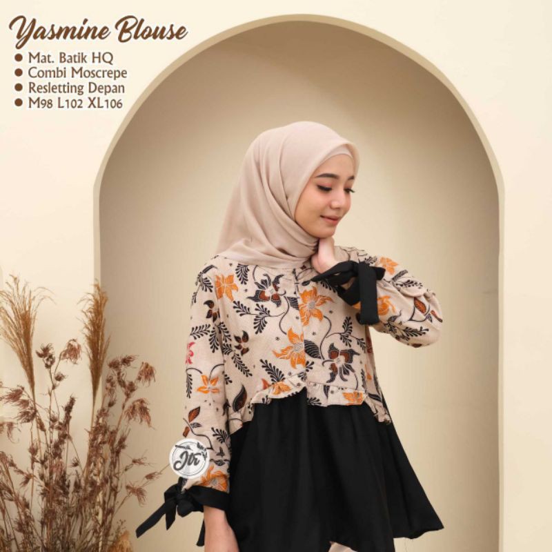 Atasan Batik Wanita PPBTK07 Modern Batik murah Cassual Atasanbatik Wanitabatik /Atasanwanita-Yasmin orange