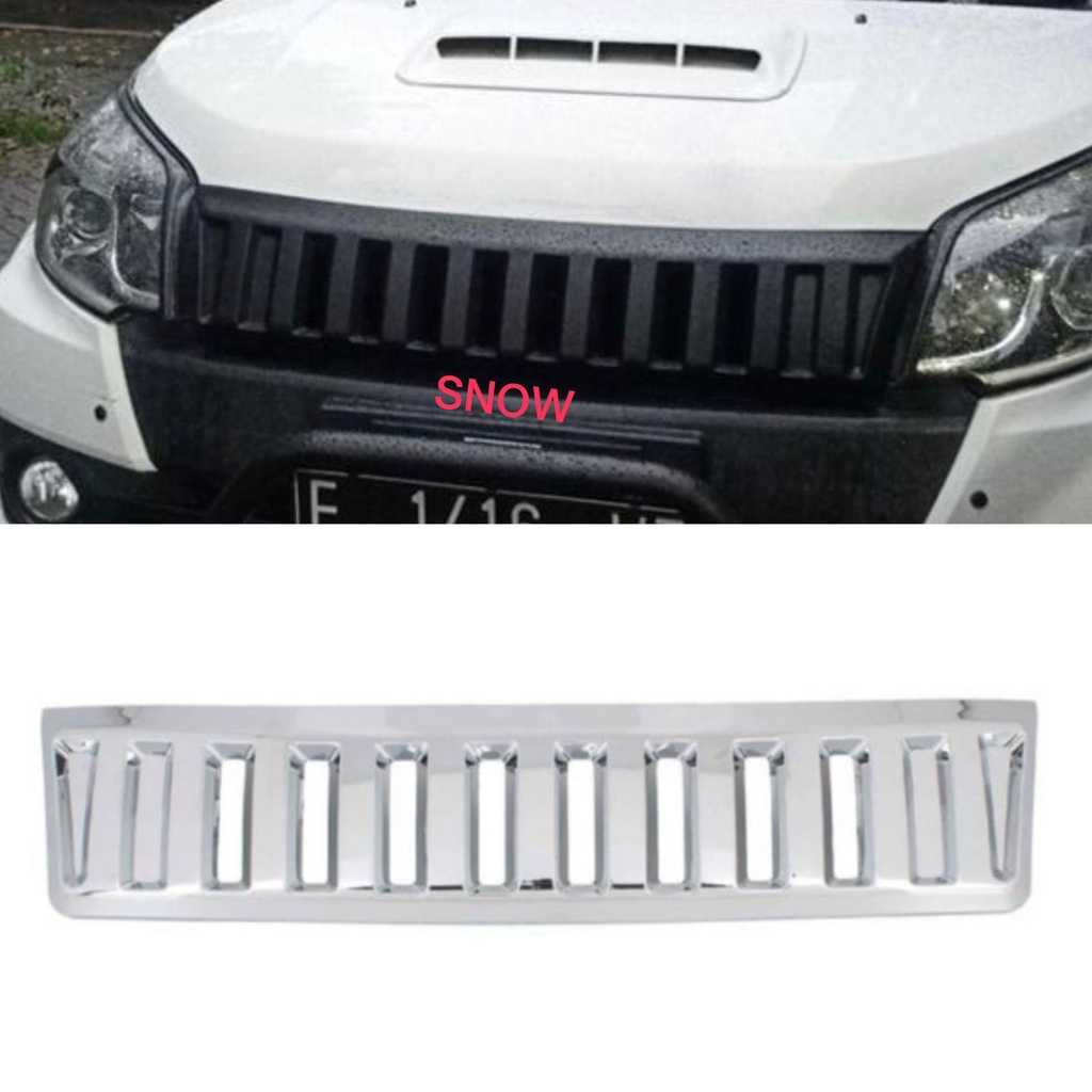 Grill Depan Bumper New Rush Terios 2012 2014 2015 2017 hummer Hitam Chrome