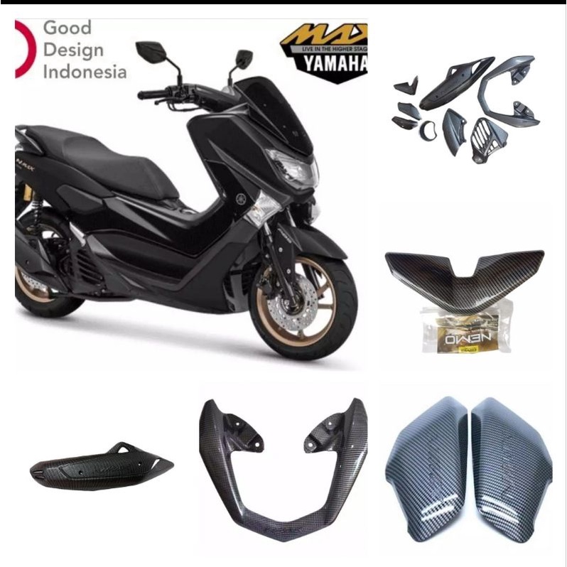 aksesoris Nmax cover carbon nmax 2015 - 2019
